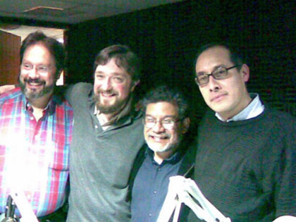 Lucas Hernández Vico, Raúl Zambrano, Javier Platas y Eduardo Contreras Soto